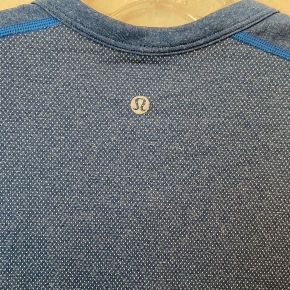 Lululemon Blue Metal Tech Vent Long Sleeve Henley - Picture 4 of 5